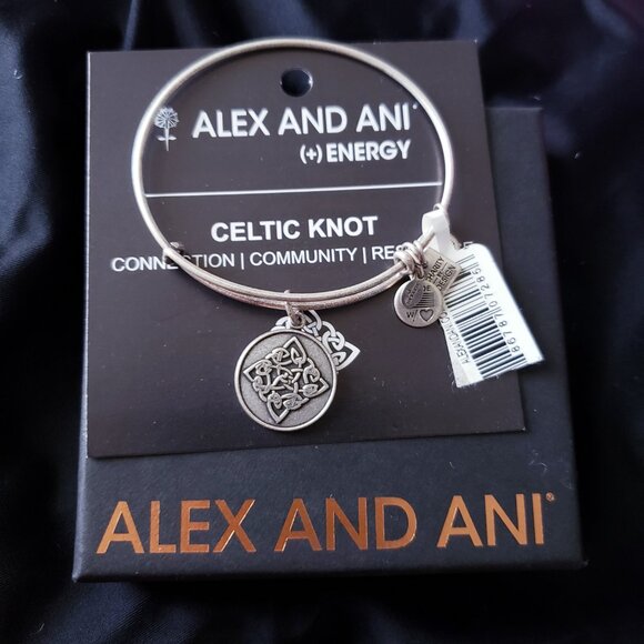 NWT Alex and Ani Celtic Knot Bangle   538 - Picture 1 of 4